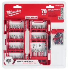 Drill Bits Milwaukee SHOCKWAVE Impact Duty Steel Driver Bit Set (70-Piece) -Hot Sale Drill Bits Store milwaukee screwdriver bits 48 32 4495 40 1000