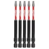 Drill Bits Milwaukee SHOCKWAVE Torx #15 3.5 In. Impact Duty Steel Screwdriver Bit (5-Pack) -Hot Sale Drill Bits Store milwaukee screwdriver bits 48 32 4577 64 1000