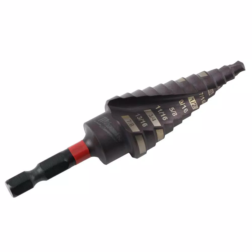Drill Bits Milwaukee SHOCKWAVE 3/16 In. X 7/8 In. #4 Impact-Duty Titanium Step Bit 5 Drill Bits Milwaukee SHOCKWAVE 3/16 In. X 7/8 In. #4 Impact-Duty Titanium Step Bit - Image 3