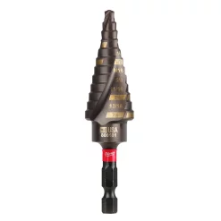Drill Bits Milwaukee SHOCKWAVE 3/16 In. X 7/8 In. #4 Impact-Duty Titanium Step Bit