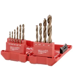 Drill Bits Milwaukee Titanium SHOCKWAVE Impact Duty Step Bit Kit With Cobalt Drill Bit Set (18-Piece) -Hot Sale Drill Bits Store milwaukee step drill bits 48 89 9257 48 89 2331 44 1000