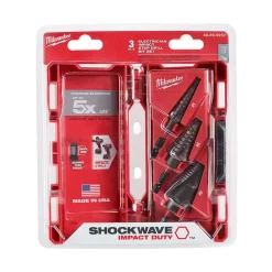 Drill Bits Milwaukee Titanium SHOCKWAVE Impact Duty Step Bit Kit With Cobalt Drill Bit Set (18-Piece) -Hot Sale Drill Bits Store milwaukee step drill bits 48 89 9257 48 89 2331 4f 1000