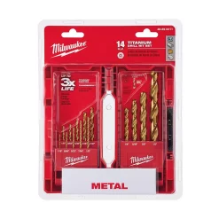 Drill Bits Milwaukee Titanium Drill Bit Set (14-Piece) 14 Drill Bits Milwaukee Titanium Drill Bit Set (14-Piece) -Hot Sale Drill Bits Store milwaukee twist drill bits 48 89 0011 a0 1000