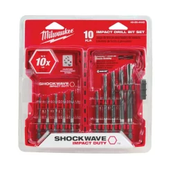 Drill Bits Milwaukee SHOCKWAVE IMPACT DUTY Hex Drill Bit Set (10-Piece)