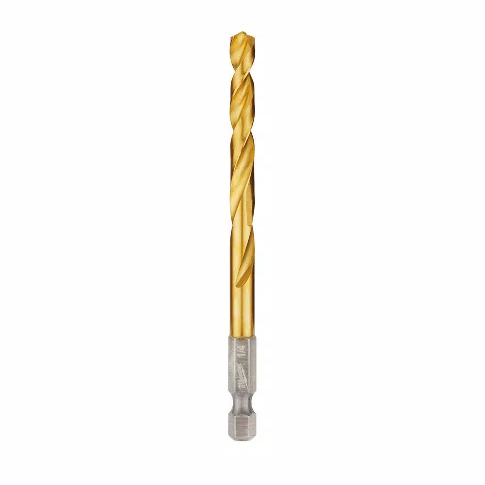 Drill Bits Milwaukee SHOCKWAVE 1/4 In. Titanium Twist Drill Bit 7 Drill Bits Milwaukee SHOCKWAVE 1/4 In. Titanium Twist Drill Bit - Image 5