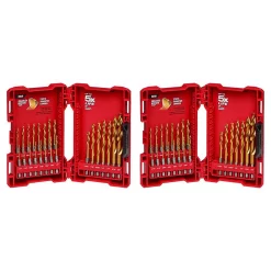 Drill Bits Milwaukee SHOCKWAVE IMPACT DUTY Titanium Drill Bit Set (46-Piece)