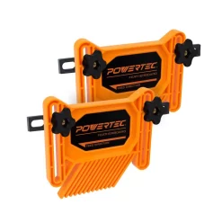 Saw Accessories POWERTEC Dual Universal Featherboards For Multi-Functional Woodworking With Flex And Miter Lock System (2-Pack)