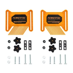Saw Accessories POWERTEC Dual Universal Featherboards For Multi-Functional Woodworking With Flex And Miter Lock System (2-Pack) -Hot Sale Drill Bits Store powertec saw accessories 71393 c3 1000