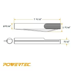 Saw Accessories POWERTEC 1 In. Extra Heavy-Duty Steel Bench Dogs (2-Pack) -Hot Sale Drill Bits Store powertec saw accessories 71490 4f 1000