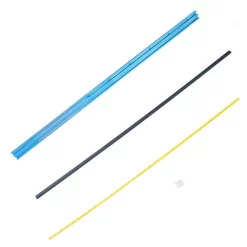 Saw Tracks POWERTEC 36 In. Aluminum Double T-Track Fence Cap Kit, Right To Left Adhesive Tape Measure And Plastic Insert