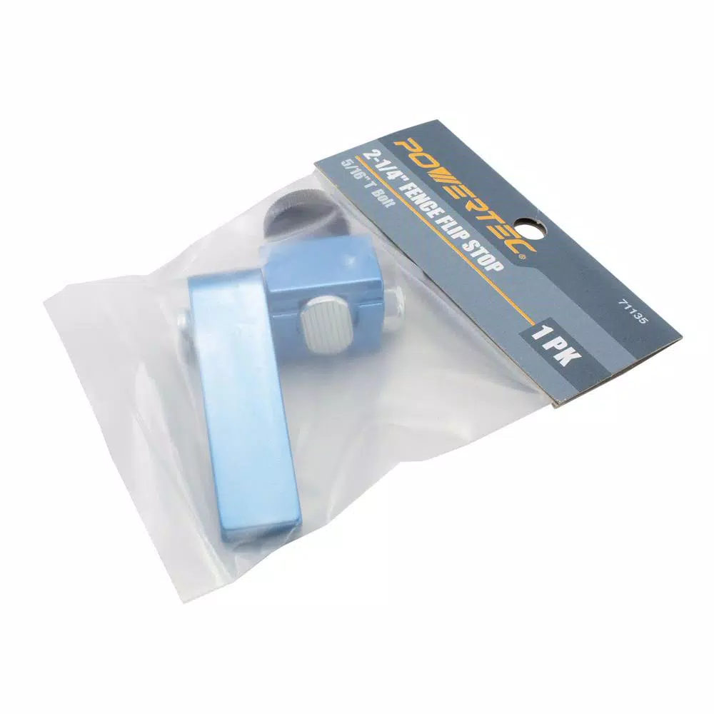 Saw Tracks POWERTEC Fence Flip Stop With 5/16 In. T-Bolt 2-1/4 In. 4 Saw Tracks POWERTEC Fence Flip Stop With 5/16 In. T-Bolt 2-1/4 In. - Image 2
