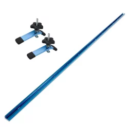 Hot Sale Drill Bits Store 31 Saw Tracks POWERTEC 48 In. Universal T-Track With 2 Hold-Down Clamps