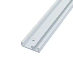 Saw Tracks POWERTEC 48 In. Dual Track Rail Aluminum Combo T-Track And Miter Track For Woodworking