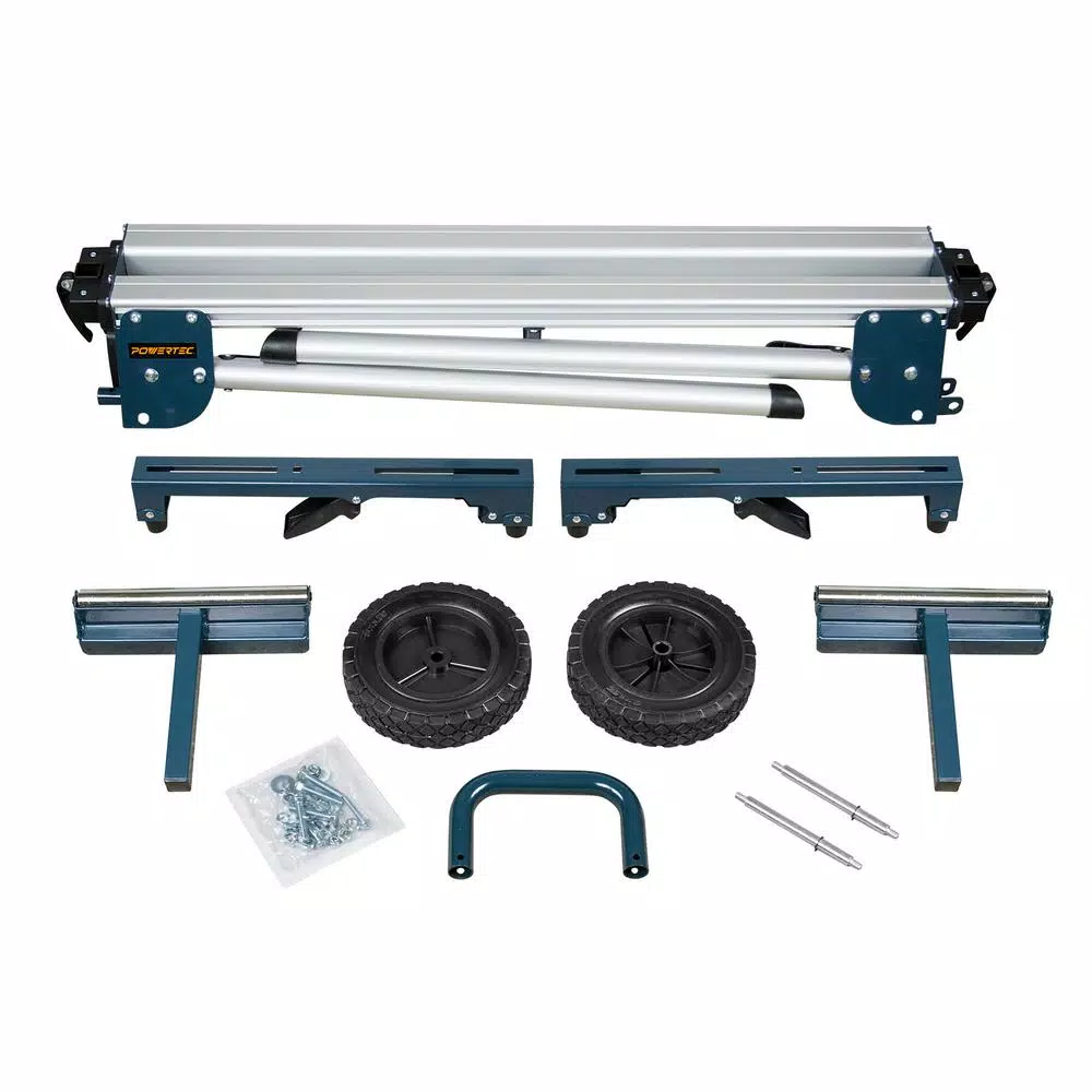 Tool Stands POWERTEC Aluminum Miter Saw Stand With Wheels 4 Tool Stands POWERTEC Aluminum Miter Saw Stand With Wheels - Image 2