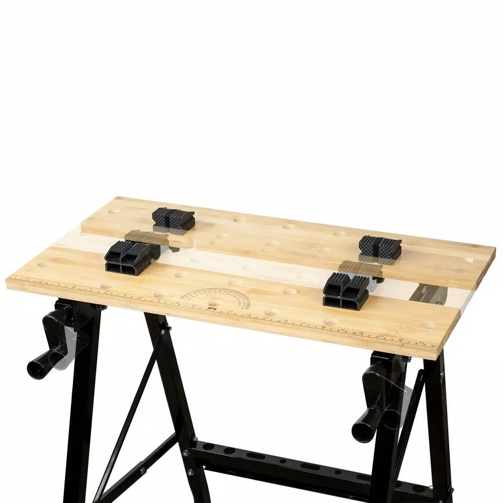 Tool Stands POWERTEC Workbench With Bamboo Top 3 Tool Stands POWERTEC Workbench With Bamboo Top - Image 2
