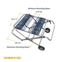 Tool Stands POWERTEC Rolling Foldable Table Saw Stand 12 Tool Stands POWERTEC Rolling Foldable Table Saw Stand -Hot Sale Drill Bits Store powertec tool stands mt4009 4f 1000