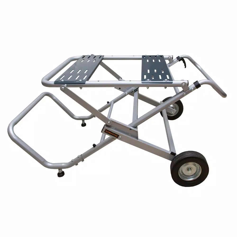 Tool Stands POWERTEC Rolling Foldable Table Saw Stand 3 Tool Stands POWERTEC Rolling Foldable Table Saw Stand