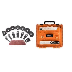 Oscillating Tool Attachments RIDGID JobMax Oscillating Multi-Tool Blade Accessory Kit (14-Piece) 10 Oscillating Tool Attachments RIDGID JobMax Oscillating Multi-Tool Blade Accessory Kit (14-Piece) -Hot Sale Drill Bits Store ridgid oscillating tool attachments ac24j14 4f 1000