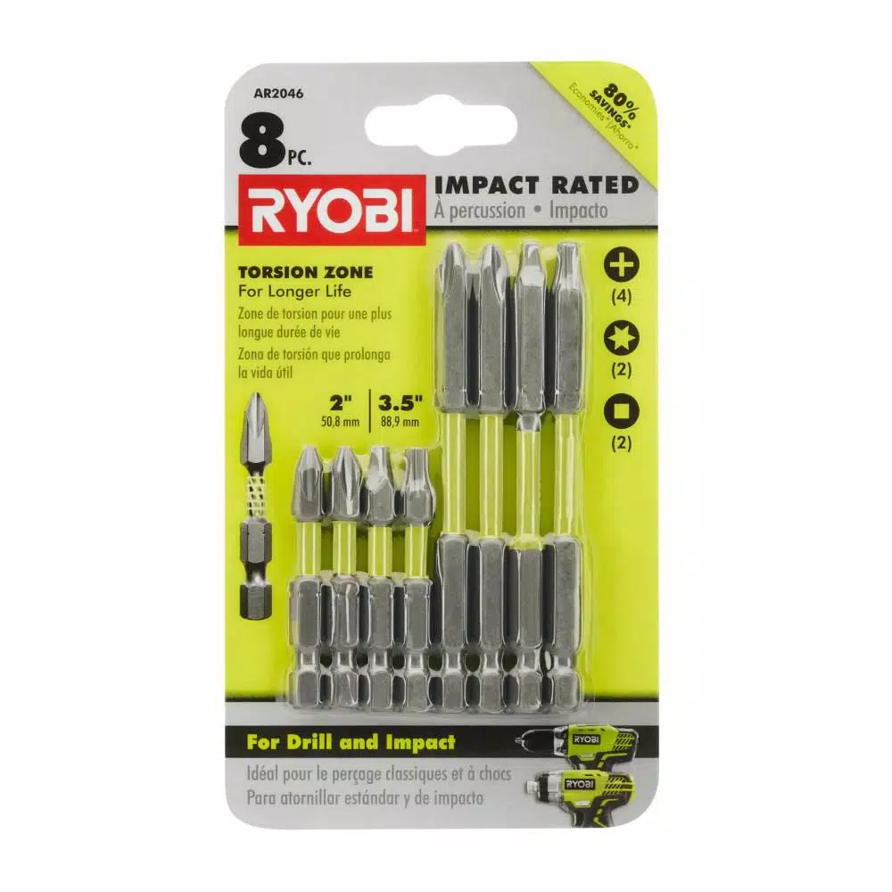 Drill Bits RYOBI Impact Rated Driving Kit (50-Piece) With BONUS (8-Piece) Impact Rated Driving Kit 11 Drill Bits RYOBI Impact Rated Driving Kit (50-Piece) With BONUS (8-Piece) Impact Rated Driving Kit - Image 9