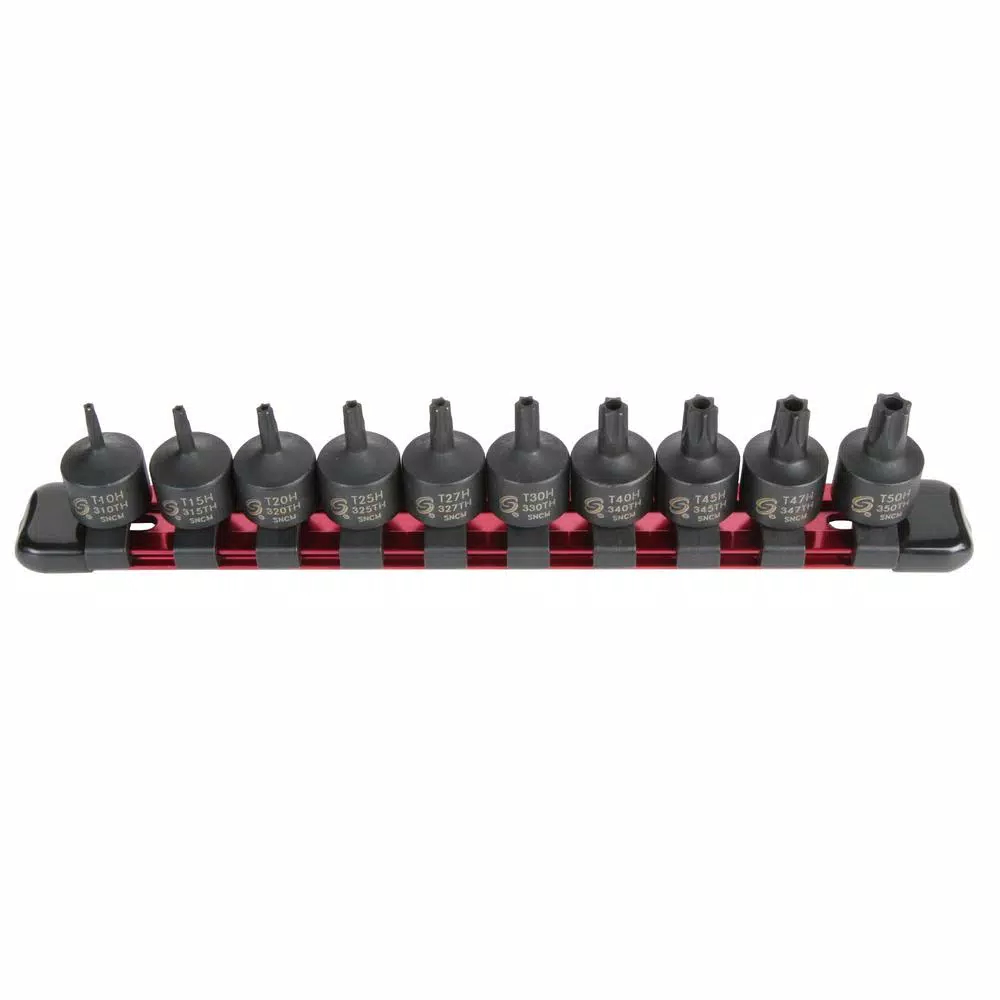 Drill Bits SUNEX TOOLS 3/8 In. Drive Stubby Tamperproof Impact Star Bit (10-Piece) 3 Drill Bits SUNEX TOOLS 3/8 In. Drive Stubby Tamperproof Impact Star Bit (10-Piece)